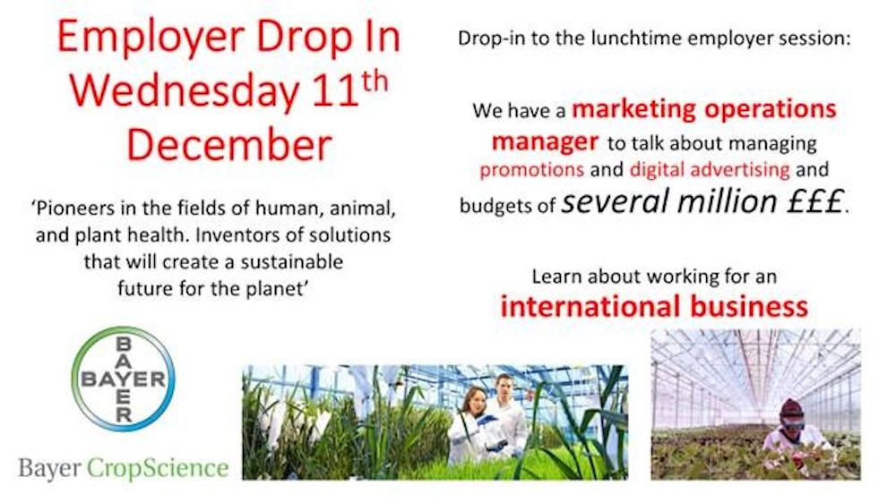 Employer Drop in Bayer Crop Science